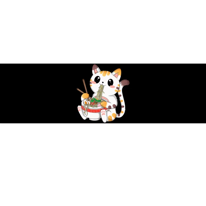 Kawaii Cat Ramen Noodles Anime Neko Japanese Manga Otaku Bumper Sticker