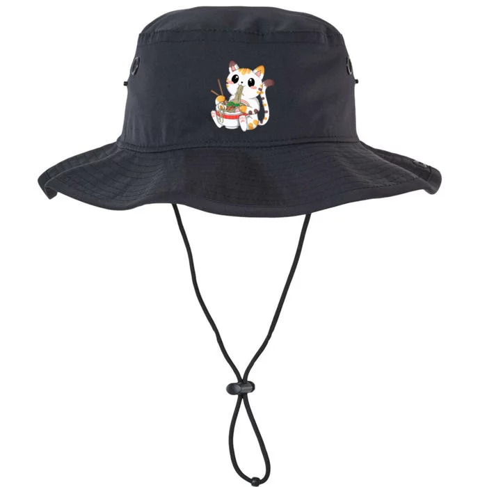 Kawaii Cat Ramen Noodles Anime Neko Japanese Manga Otaku Legacy Cool Fit Booney Bucket Hat