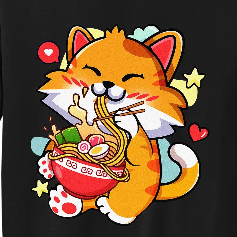 Kawaii Cat Ra Anime Japanese Food Girls Teenager Sweatshirt