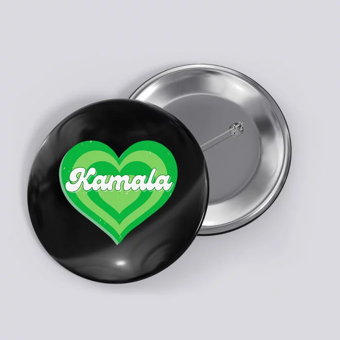 Khive Cool Retro Kamala Lime Green Button