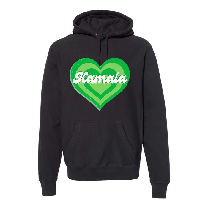 Khive Cool Retro Kamala Lime Green Premium Hoodie