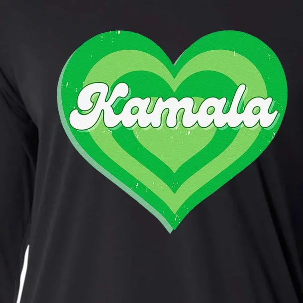 Khive Cool Retro Kamala Lime Green Cooling Performance Long Sleeve Crew