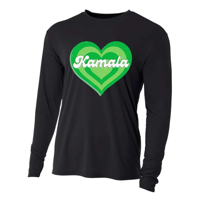 Khive Cool Retro Kamala Lime Green Cooling Performance Long Sleeve Crew