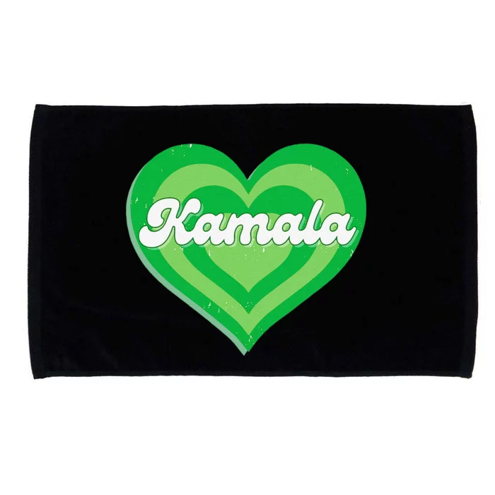 Khive Cool Retro Kamala Lime Green Microfiber Hand Towel