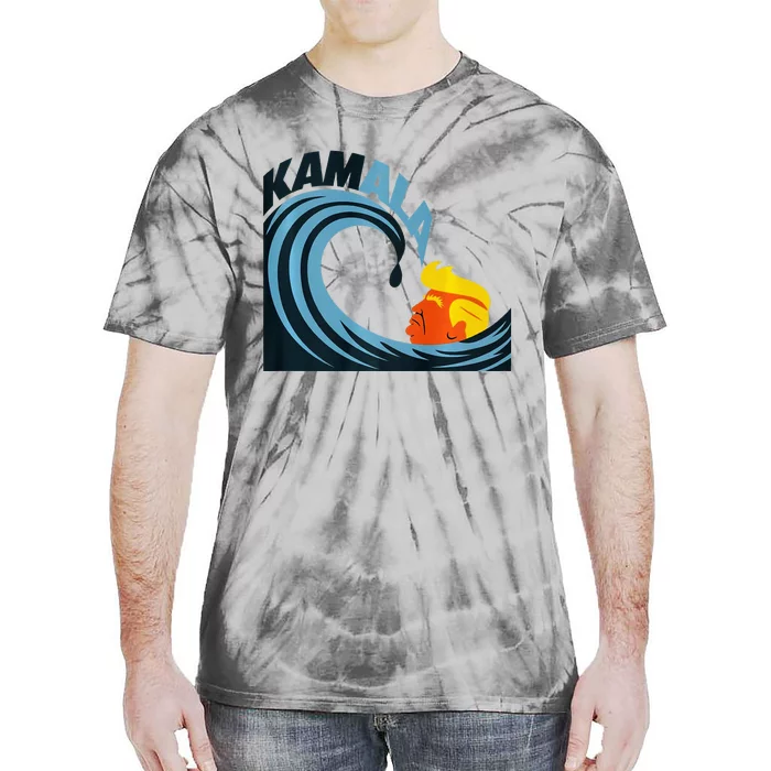 KamalaS Cats Riding The Wave Of Transformation Premium Tie-Dye T-Shirt