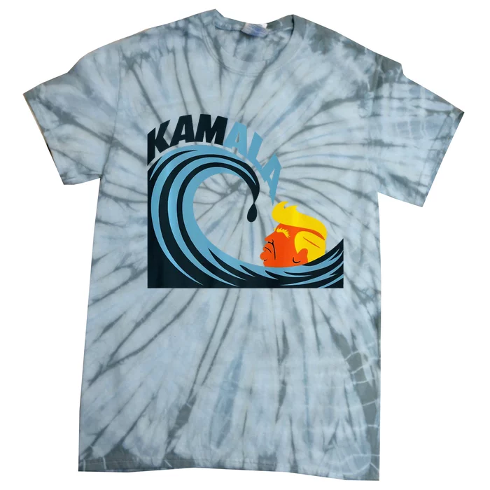 KamalaS Cats Riding The Wave Of Transformation Premium Tie-Dye T-Shirt