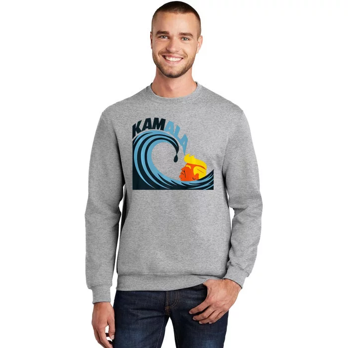 KamalaS Cats Riding The Wave Of Transformation Premium Tall Sweatshirt