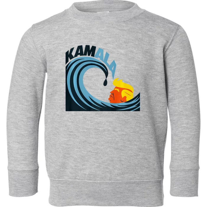 KamalaS Cats Riding The Wave Of Transformation Premium Toddler Sweatshirt