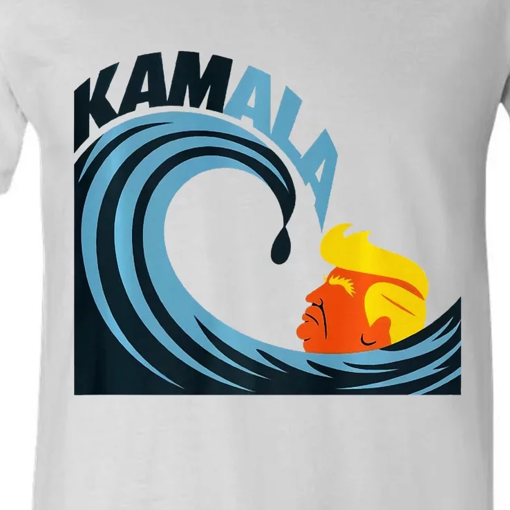 KamalaS Cats Riding The Wave Of Transformation Premium V-Neck T-Shirt