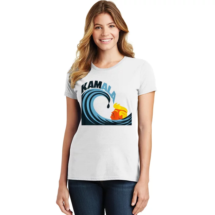 KamalaS Cats Riding The Wave Of Transformation Premium Women's T-Shirt