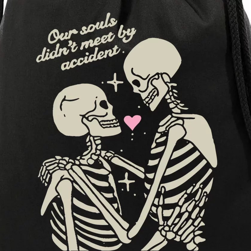 Kira Cyan Rittgers Our Souls Didnt Meet By Accident Drawstring Bag