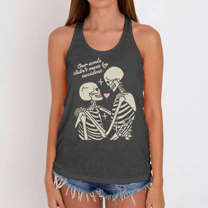 Kira Cyan Rittgers Our Souls Didnt Meet By Accident Women's Knotted Racerback Tank