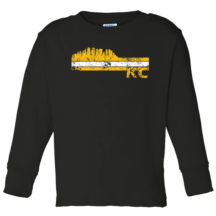 Kansas City Retro Vintage Classic Missouri Toddler Long Sleeve Shirt