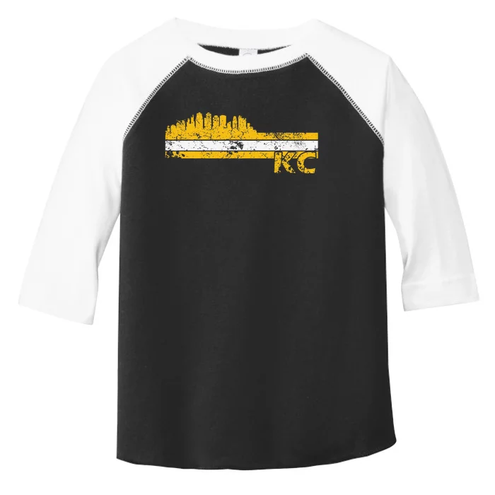 Kansas City Retro Vintage Classic Missouri Gift Kc Toddler Fine Jersey T-Shirt