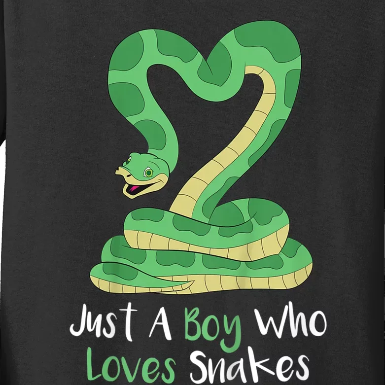 Kids Cute Snake | Boa Constrictor Kids Long Sleeve Shirt