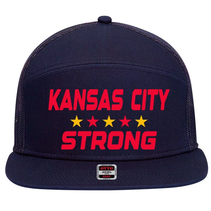 Kansas City Strong 7 Panel Mesh Trucker Snapback Hat