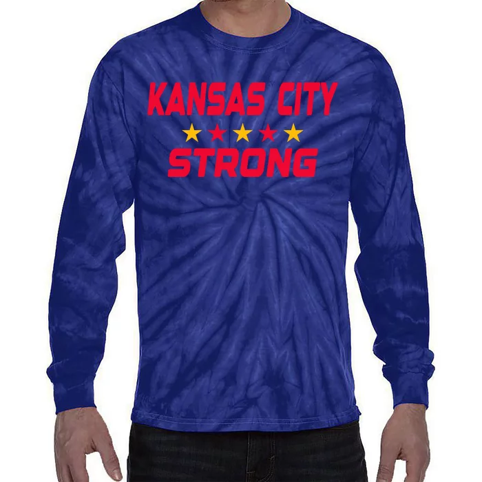 Kansas City Strong Tie-Dye Long Sleeve Shirt