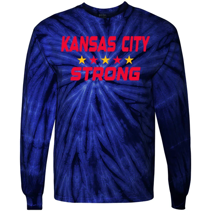 Kansas City Strong Tie-Dye Long Sleeve Shirt