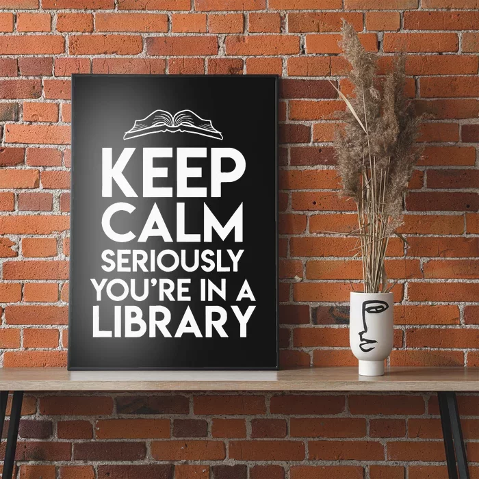 Keep Calm Seriously Youre In A Library Poster