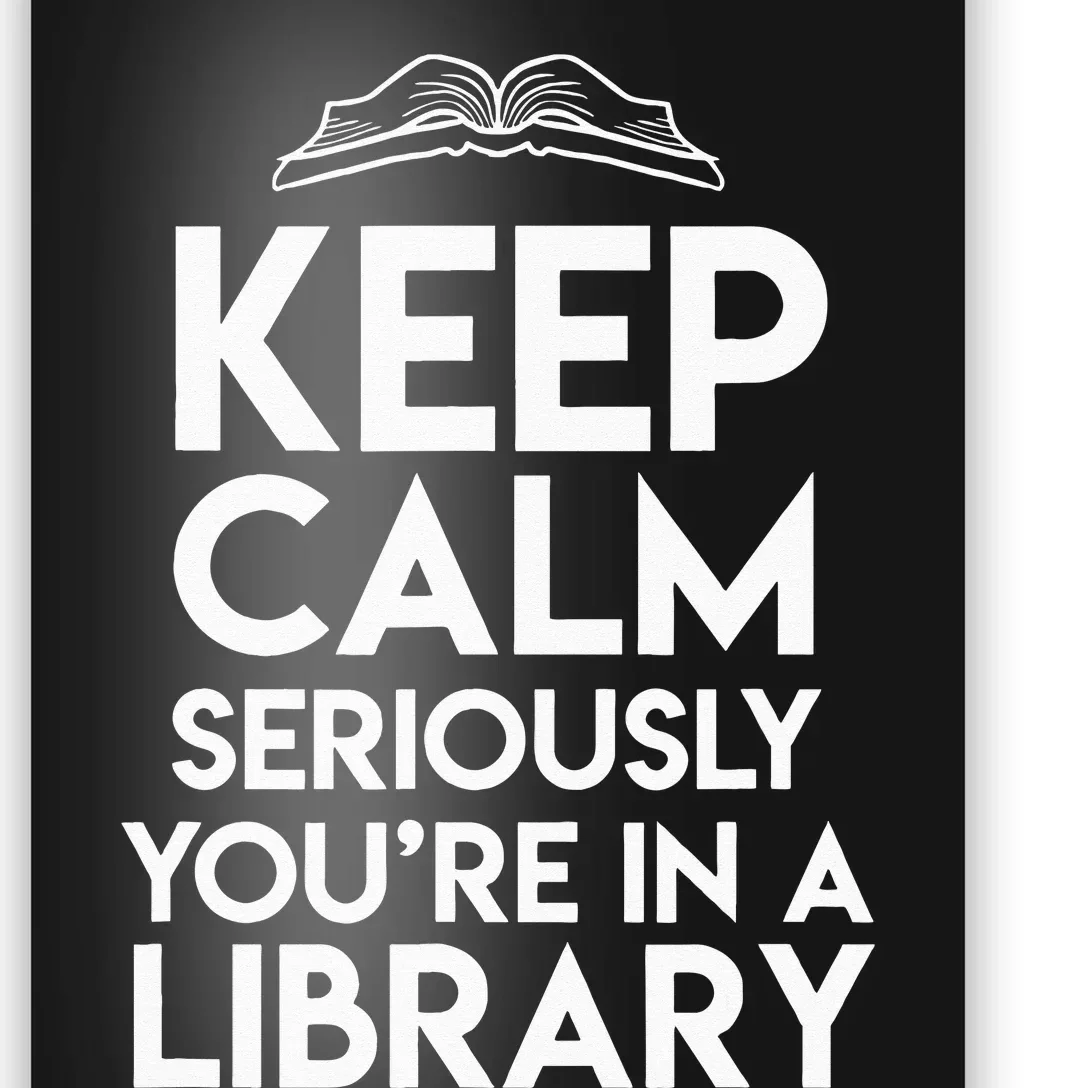 Keep Calm Seriously Youre In A Library Poster