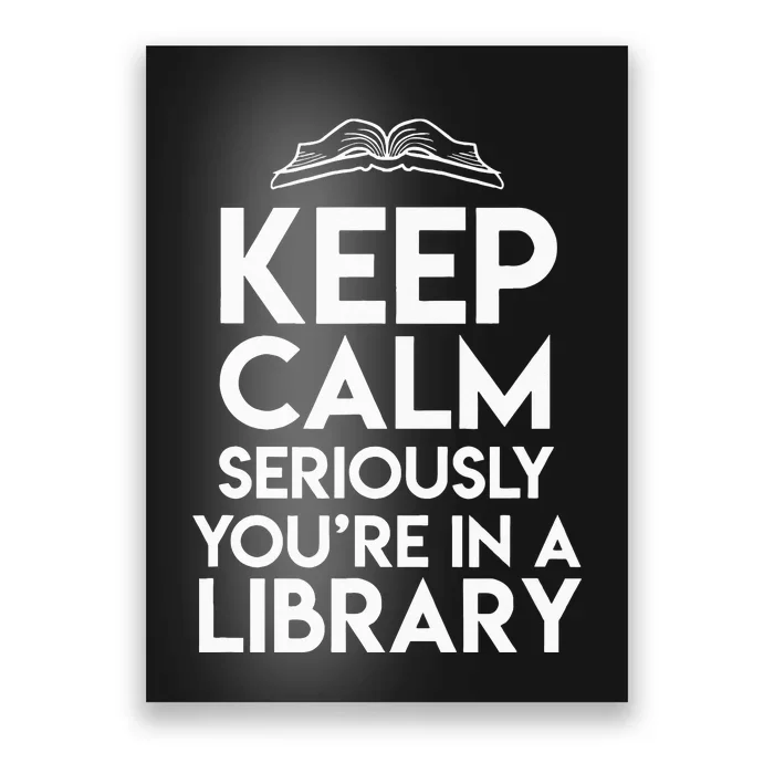 Keep Calm Seriously Youre In A Library Poster