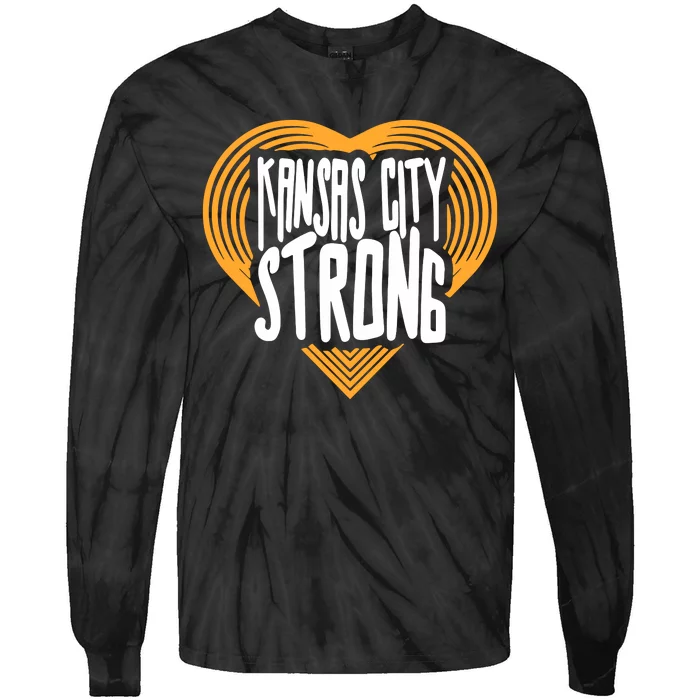 Kansas City Strong Tie-Dye Long Sleeve Shirt