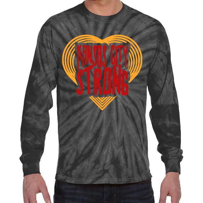 Kansas City Strong Tie-Dye Long Sleeve Shirt