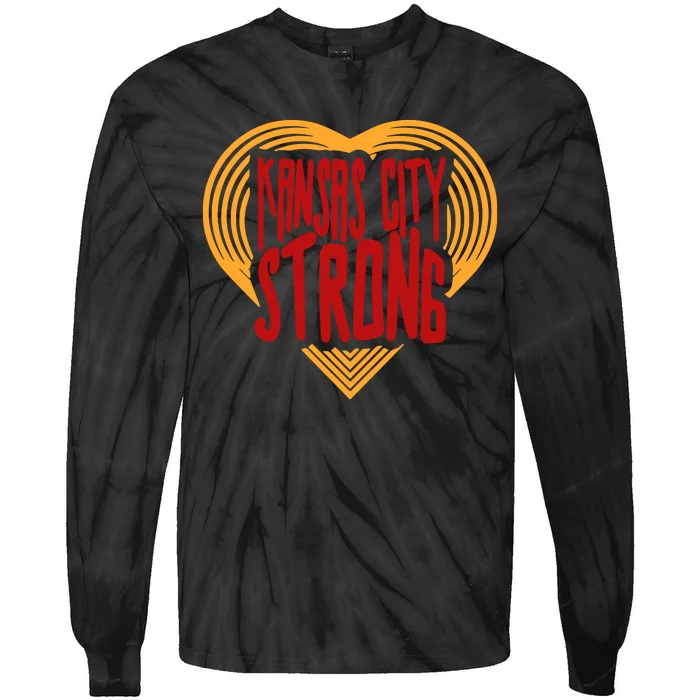 Kansas City Strong Tie-Dye Long Sleeve Shirt