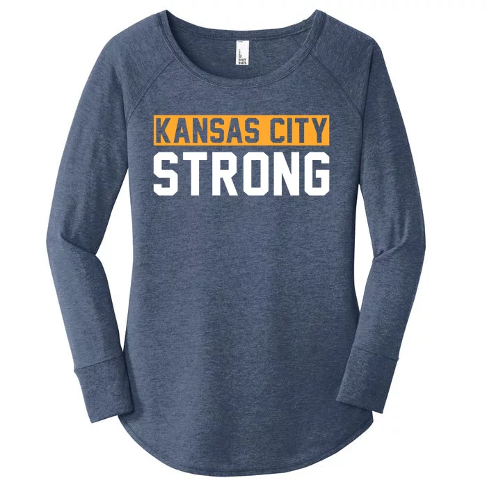 Kansas City Strong Women's Perfect Tri Tunic Long Sleeve Shirt