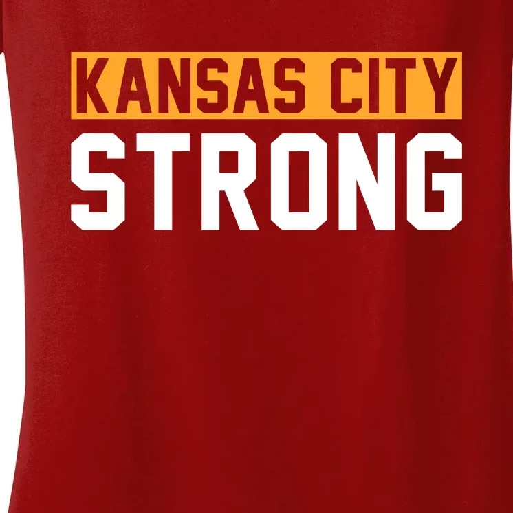 Kansas City Strong Women's V-Neck T-Shirt