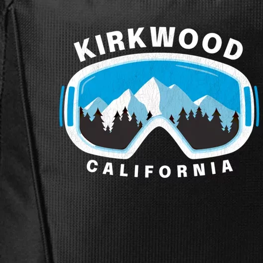 Kirkwood California Ski Snowboard Goggles Snow Mountain Cool Gift City Backpack