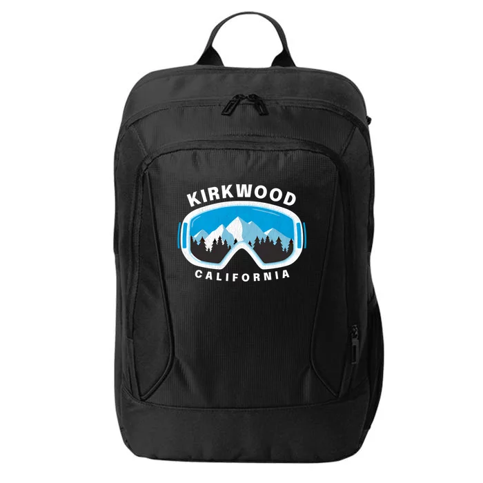 Kirkwood California Ski Snowboard Goggles Snow Mountain Cool Gift City Backpack