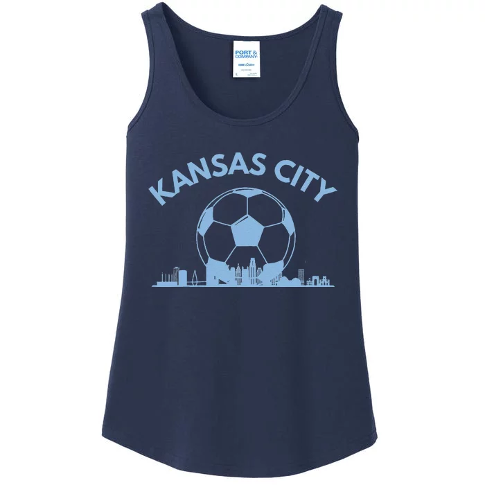 Kansas City Soccer & Skyline Ladies Essential Tank