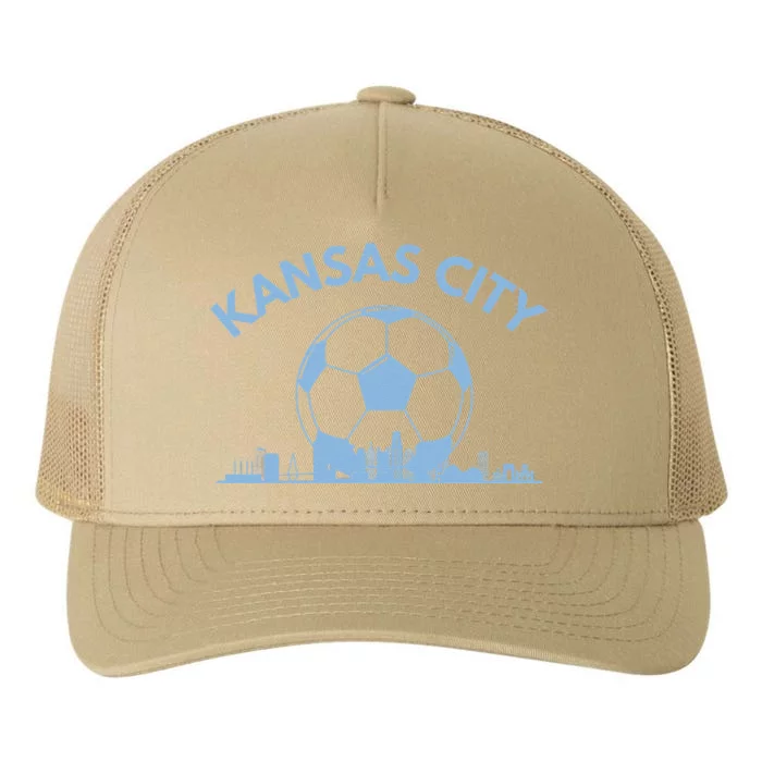 Kansas City Soccer & Skyline Yupoong Adult 5-Panel Trucker Hat