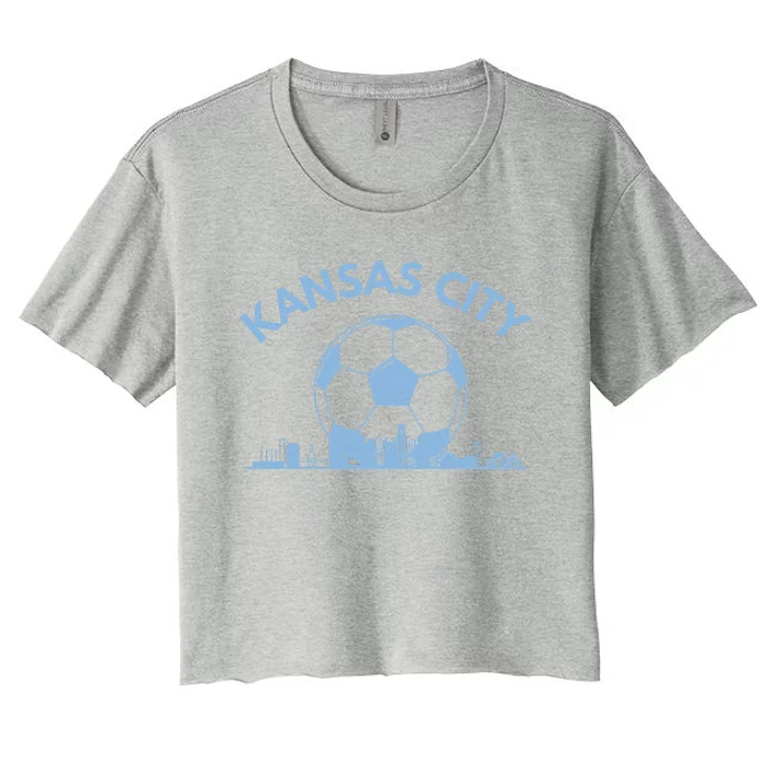 Kansas City Soccer & Skyline Women's Crop Top Tee