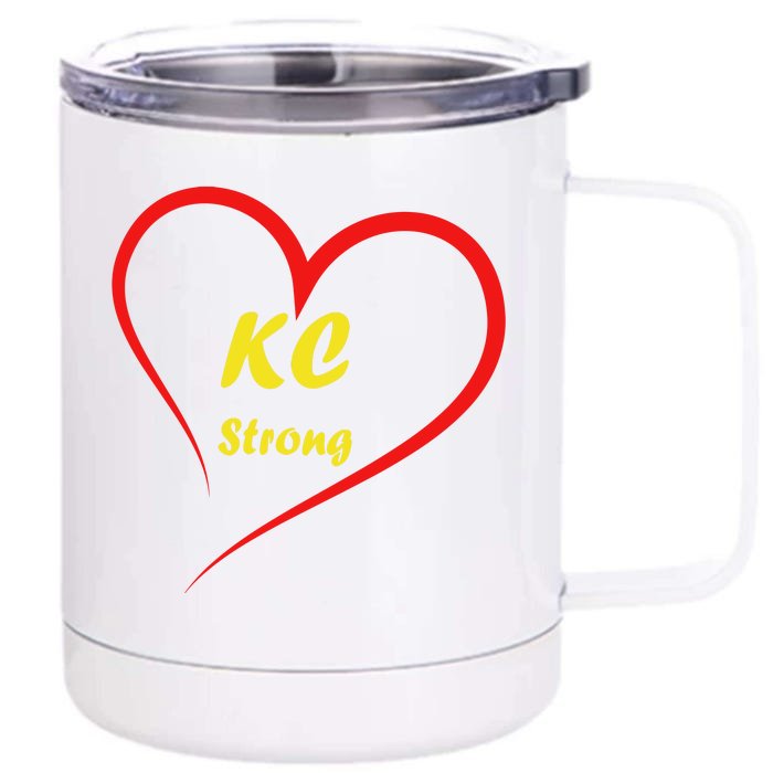 Kansas City Strong Front & Back 12oz Stainless Steel Tumbler Cup