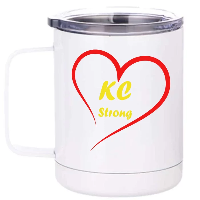 Kansas City Strong Front & Back 12oz Stainless Steel Tumbler Cup