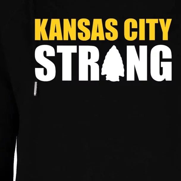 Kansas City Strong Womens Funnel Neck Pullover Hood