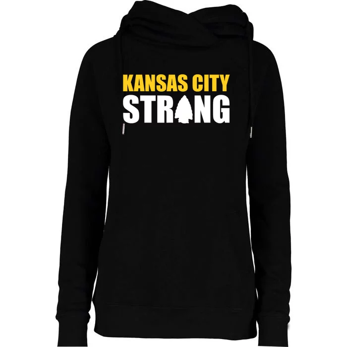 Kansas City Strong Womens Funnel Neck Pullover Hood