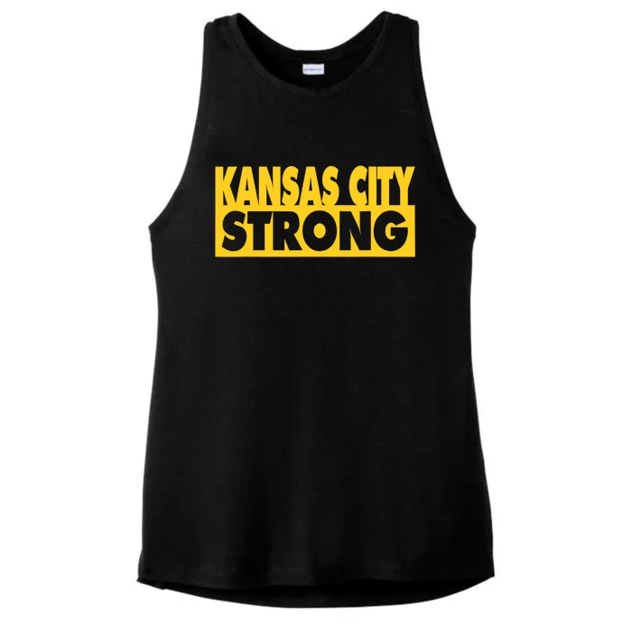 Kansas City Strong Ladies Tri-Blend Wicking Tank