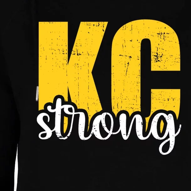 Kansas City Strong Womens Funnel Neck Pullover Hood