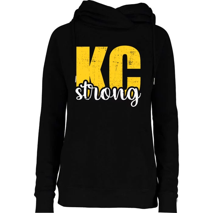 Kansas City Strong Womens Funnel Neck Pullover Hood