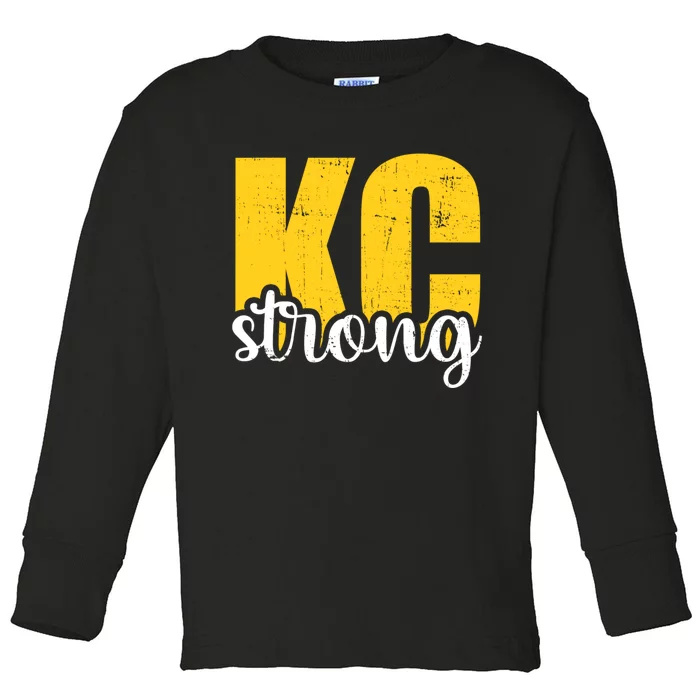 Kansas City Strong Toddler Long Sleeve Shirt