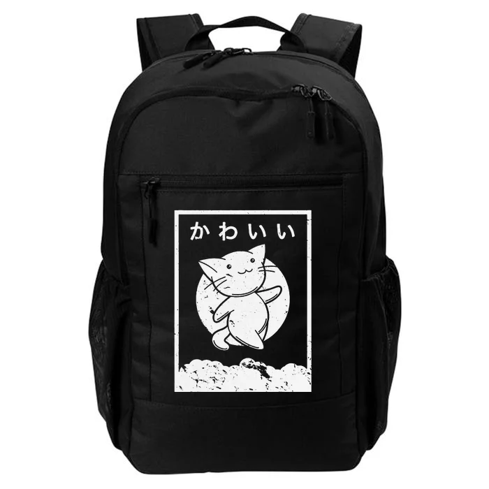 Kawaii Cat Shirt. Retro Style Anime Daily Commute Backpack