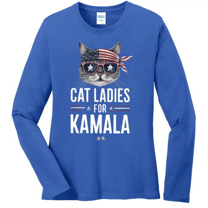 Kamala Cat S Gift Ladies Long Sleeve Shirt