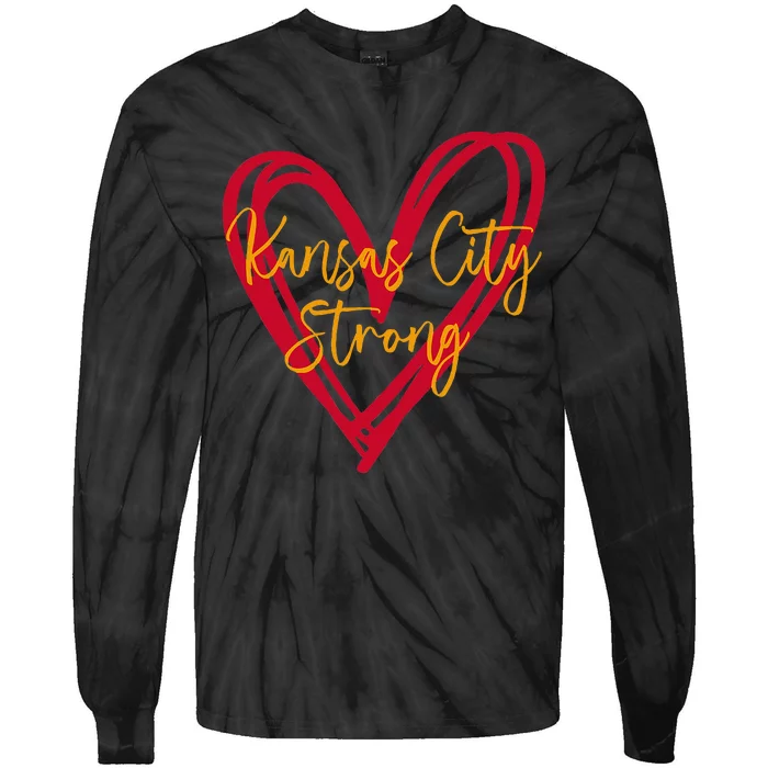 Kansas City Strong Tie-Dye Long Sleeve Shirt