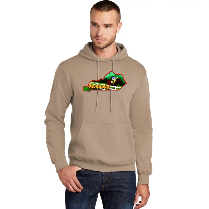 Kentucky Cartoon State Illustration Hoodie