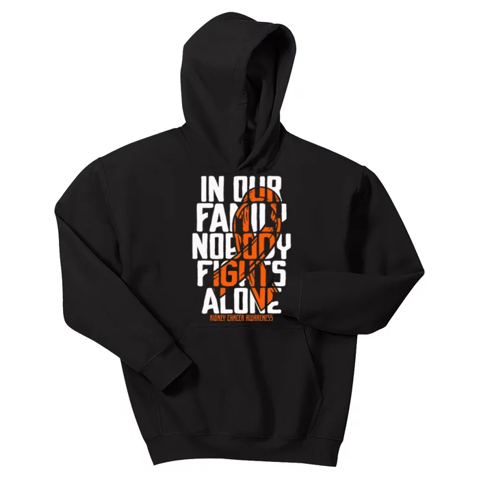 Kidney Cancer Support Family Kidney Cancer Awareness Kids Hoodie