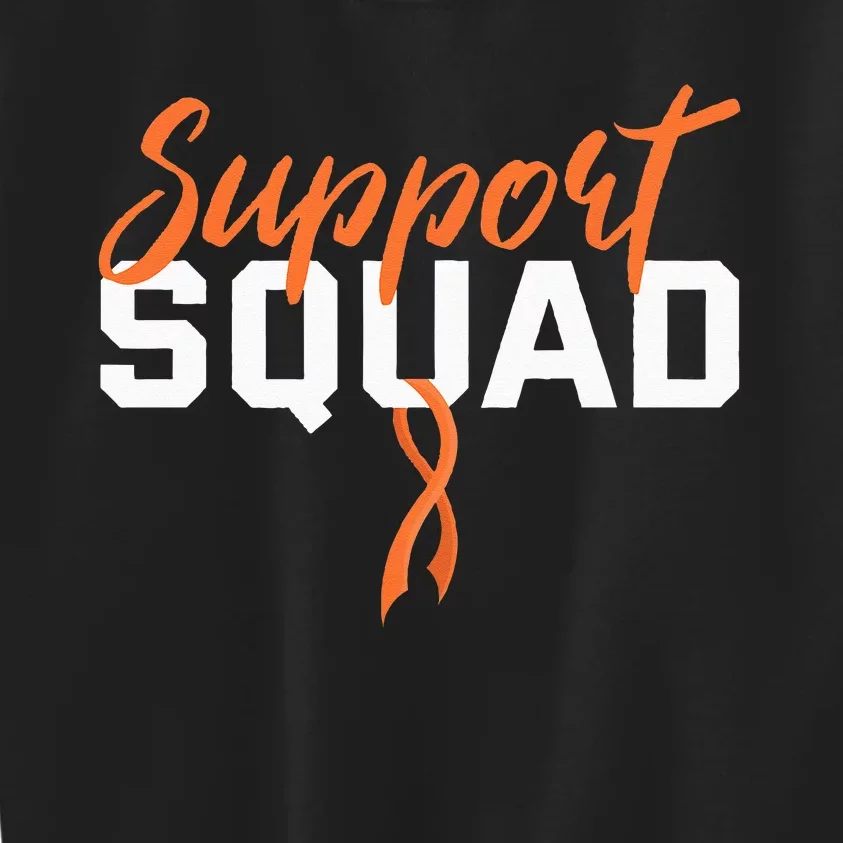 Kidney Cancer Support Squad Kids Sweatshirt