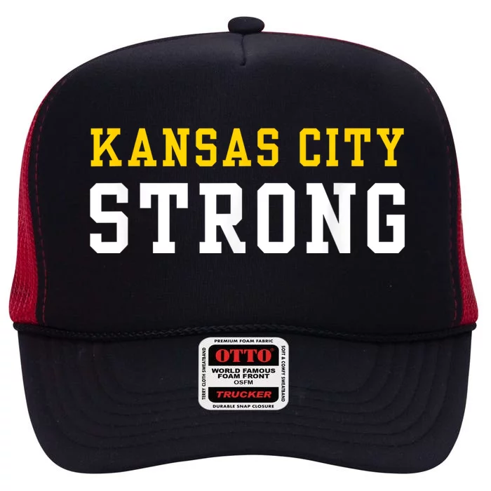 Kansas City Strong High Crown Mesh Trucker Hat